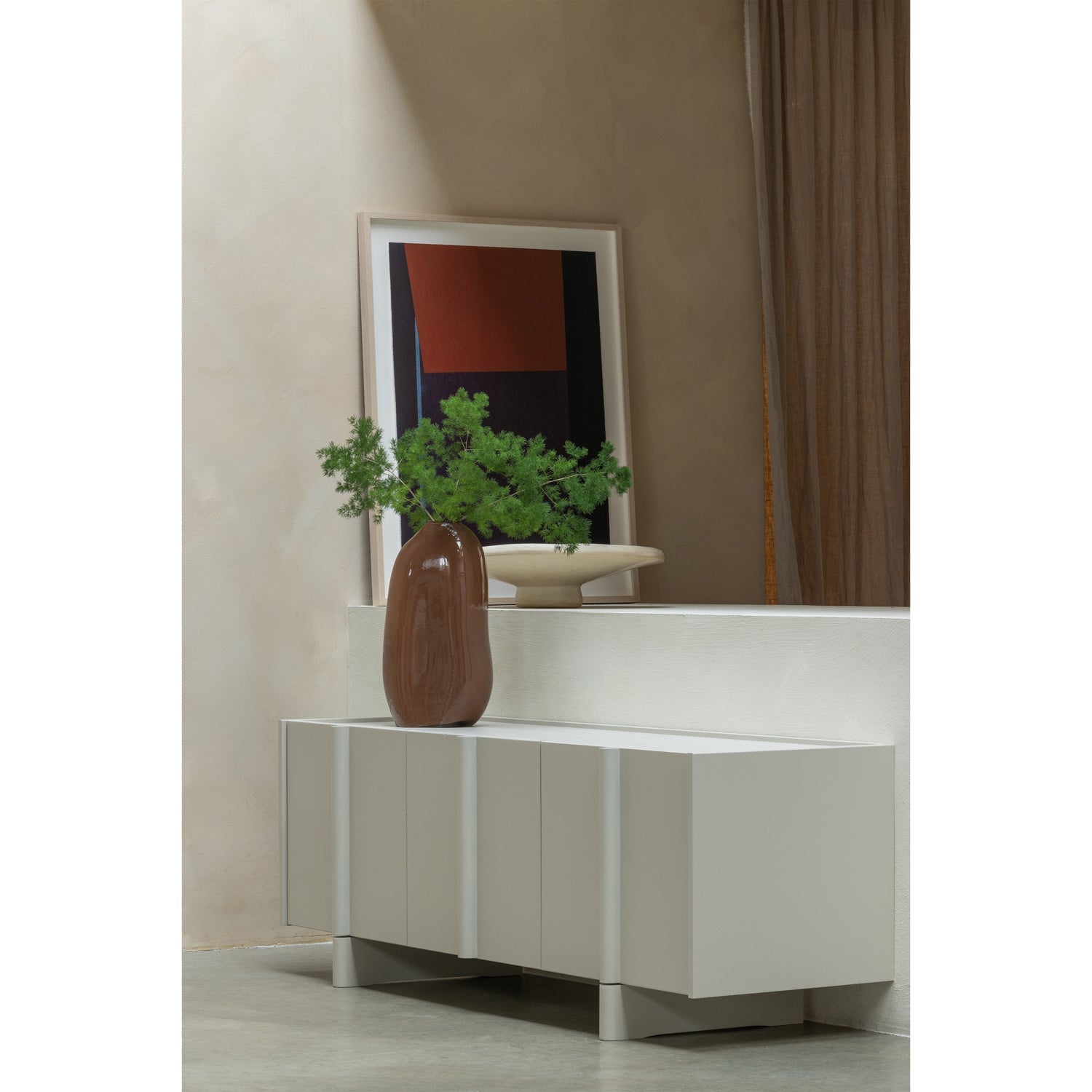 Sahil vaas glas bruin