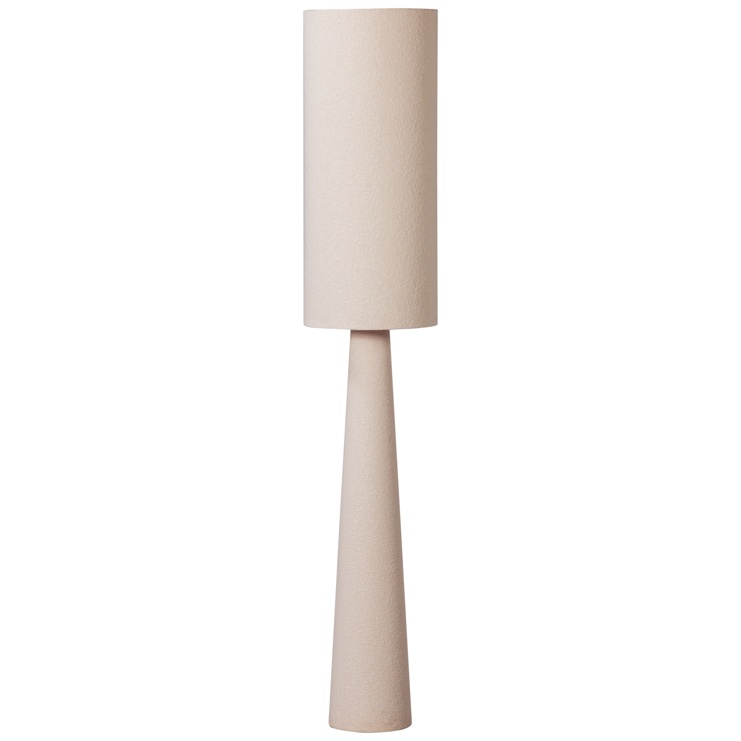 Loft vloerlamp xl metaal/boucle naturel 137xØ35cm