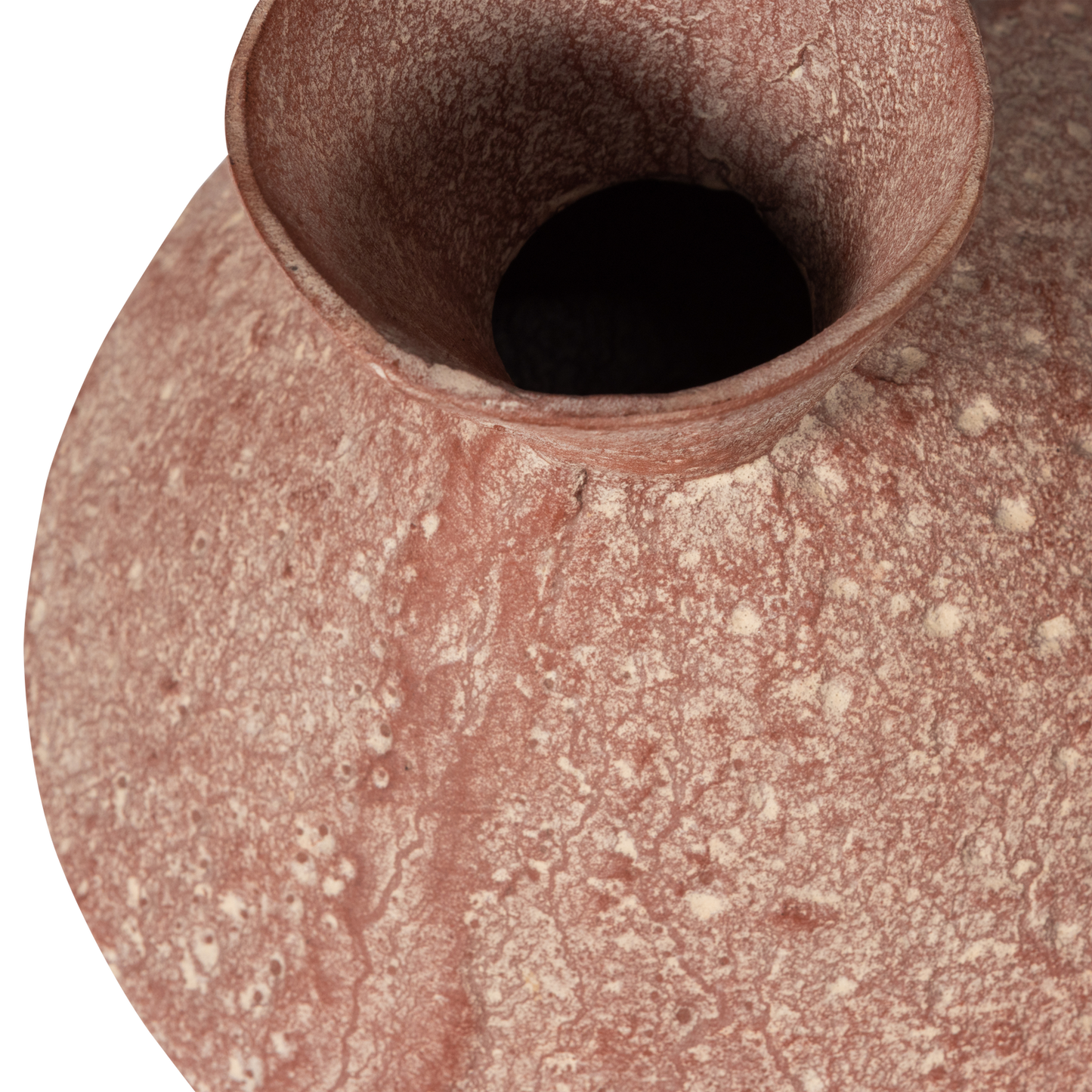 Reza vaas aluminium bruin