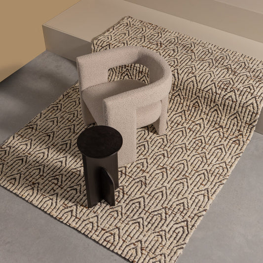 Tiwa fauteuil boucle beige