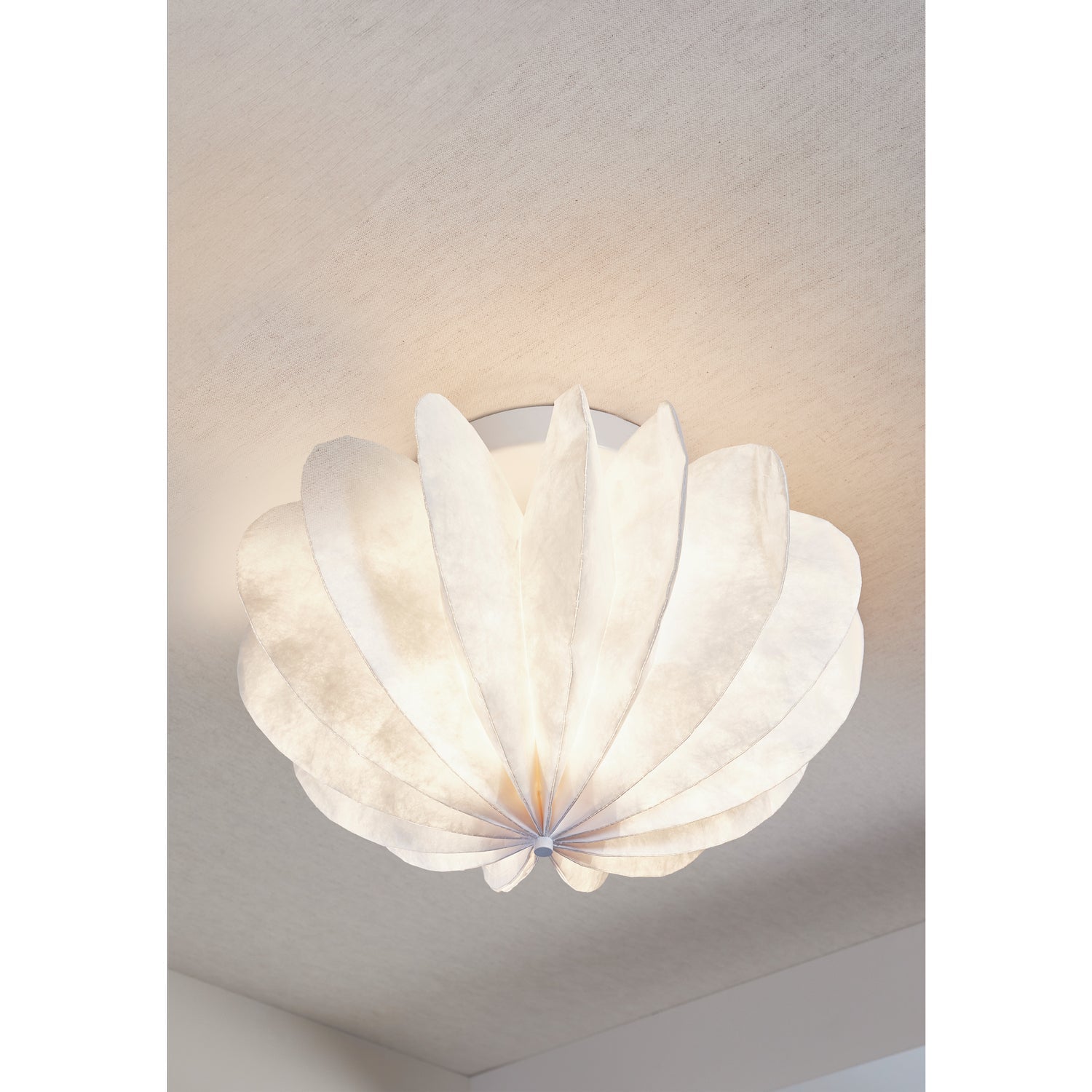 Dalia plafond/wandlamp tyvek papier wit 28xØ40cm
