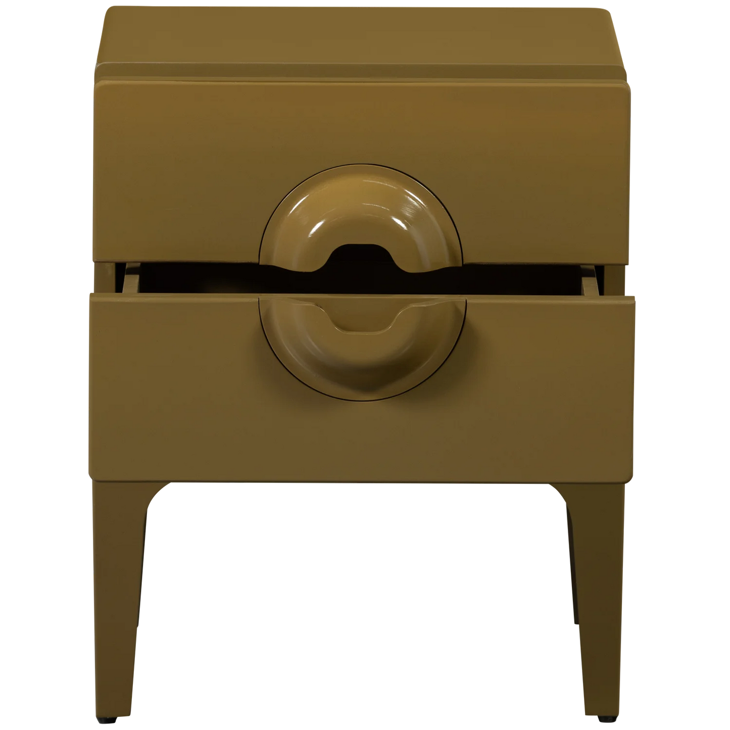 Merge ladekast/nachtkastje 2 lades hout honinggeel