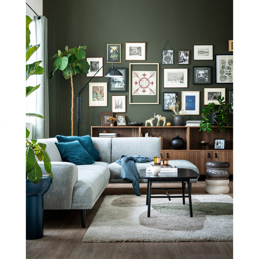 Bulb bijzettafel keramiek grijs melange 44x34ø cm