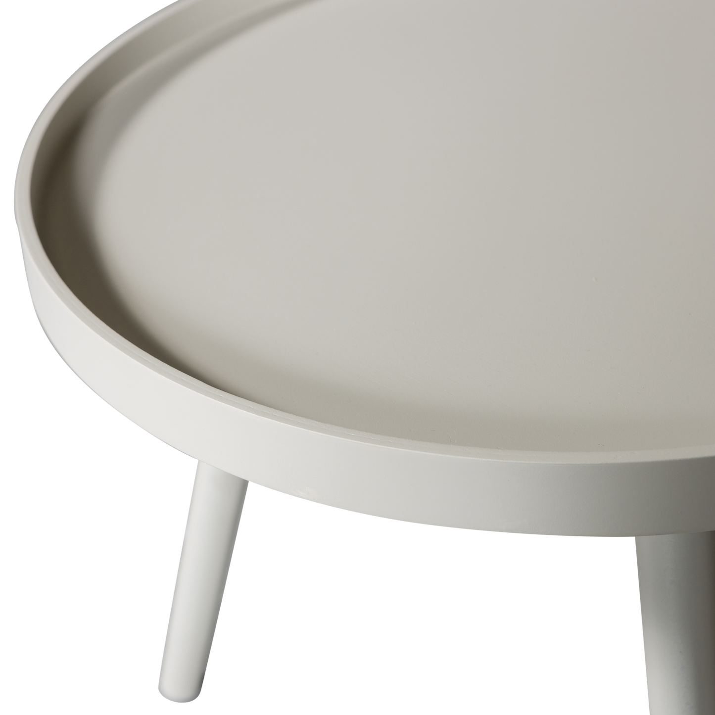 Mesa bijzettafel m hout zand 45xø45