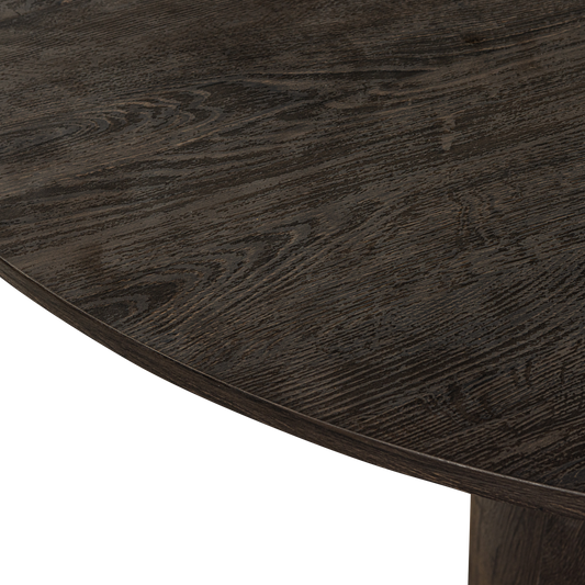 Maan salontafel mdf donkerbruin 35xo100 cm