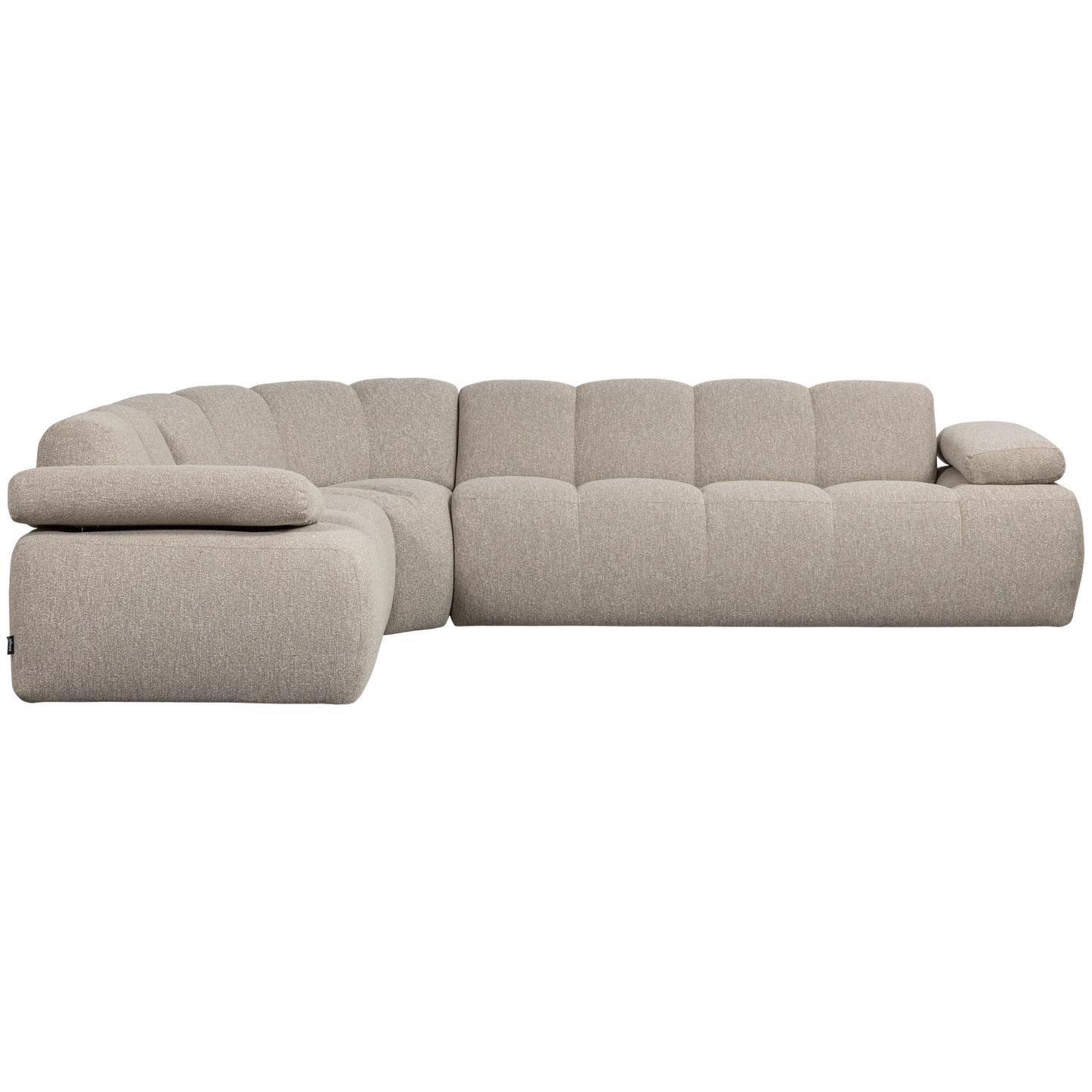 Mojo hoekbank rechts bouclé beige melange