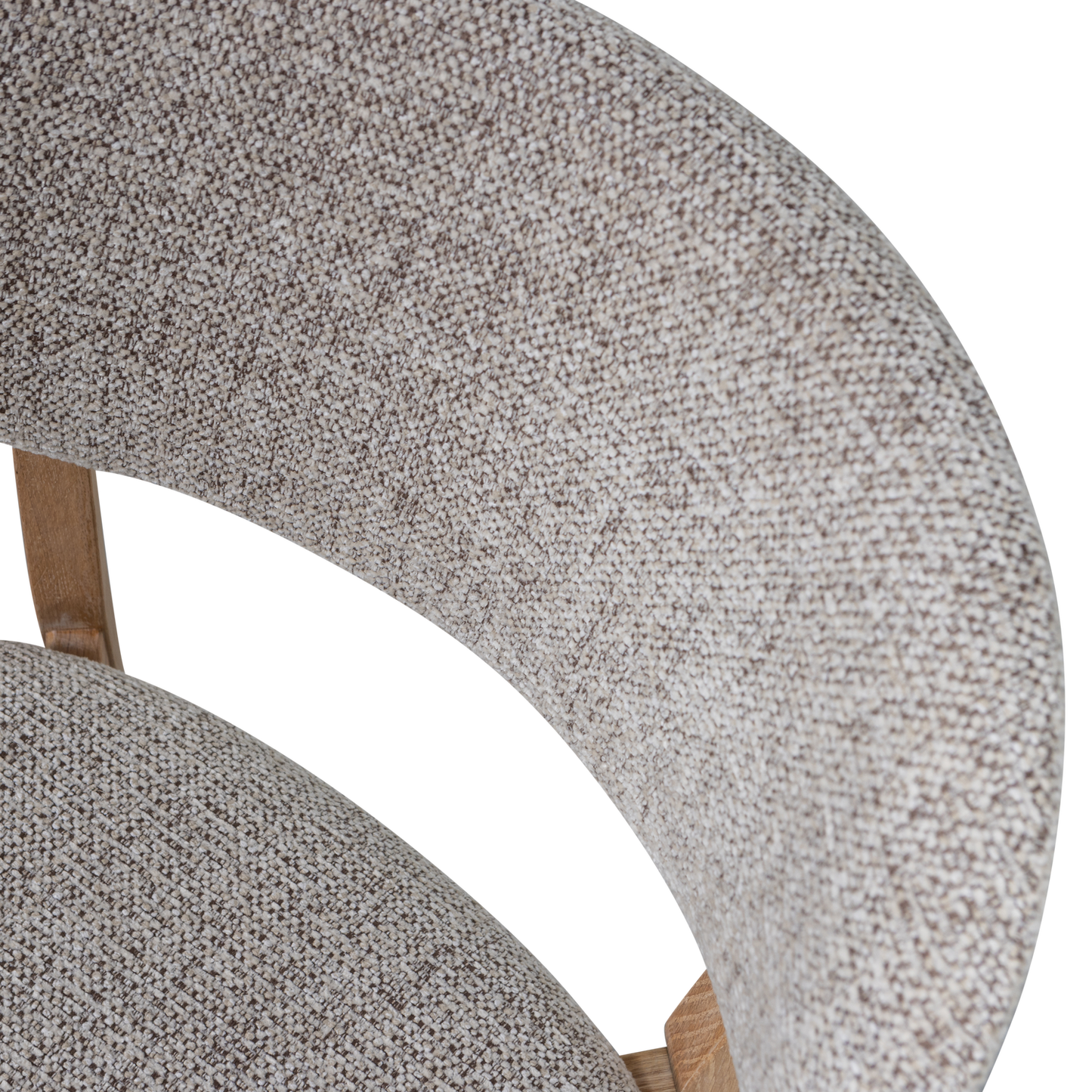 Udar eetkamerstoel met houten frame naturel