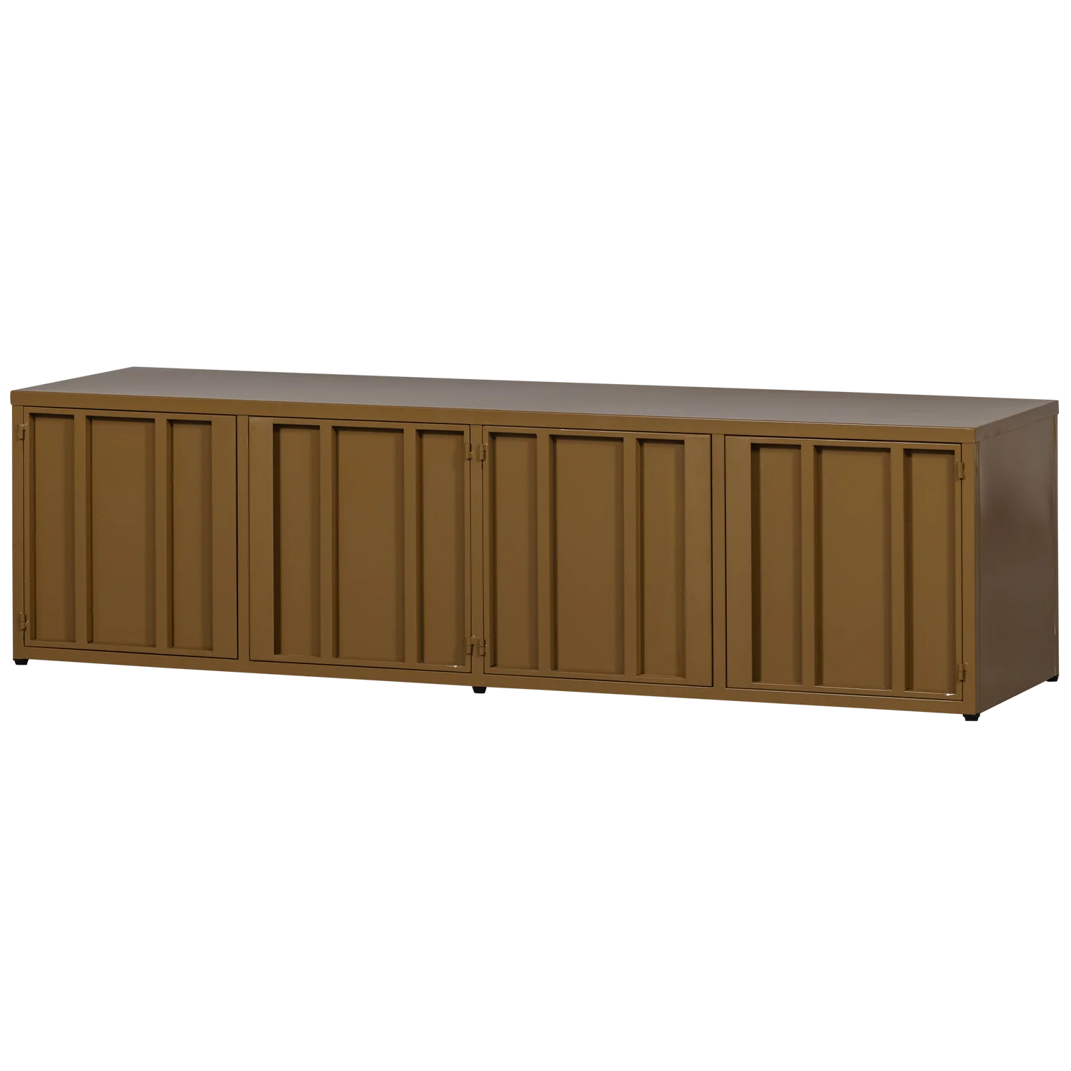 Level tv-meubel metaal honinggeel 44x160cm