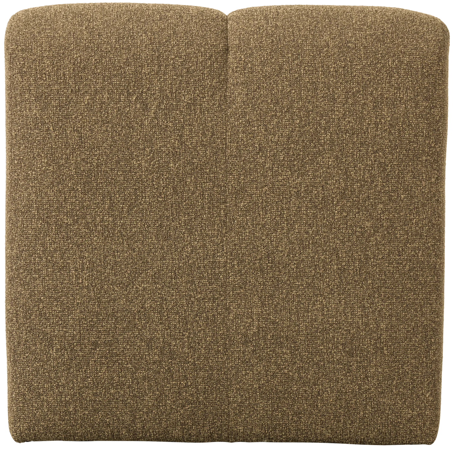 Mojo eetbankje 84cm met rugleuning bouclé geel/bruin melange