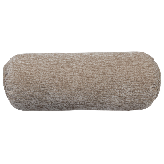 Baggy rolkussen 50x023cm 3d chenille zand