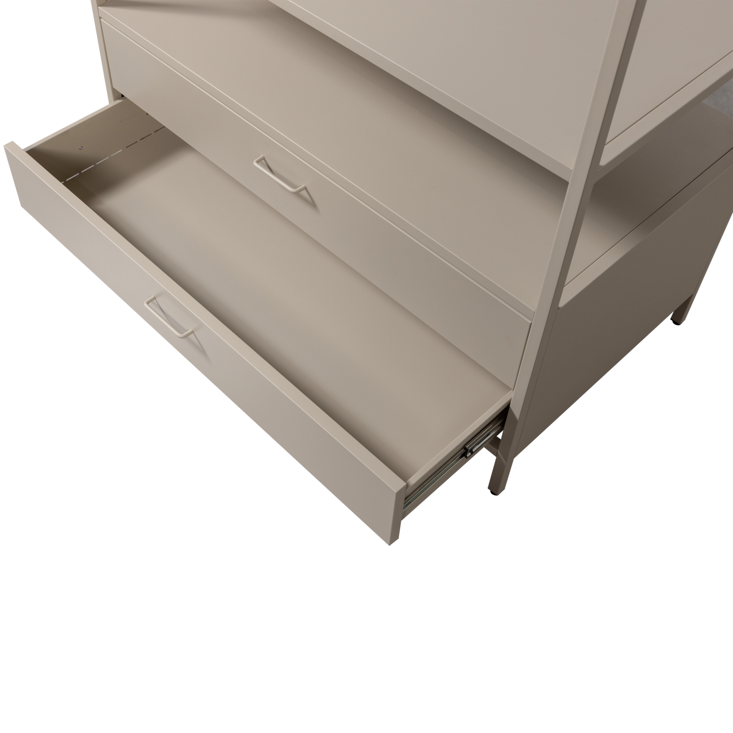 Ferris open kledingkast 100 cm metaal zand