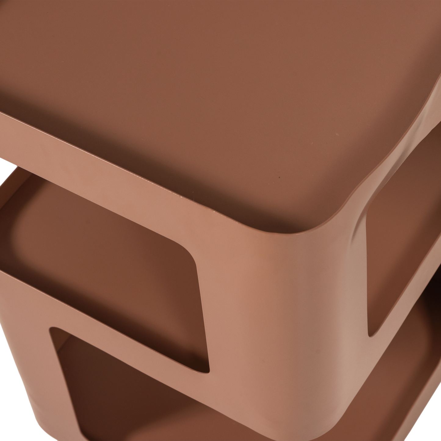 Riv bijzettafel/nachtkastje metaal zalmroze