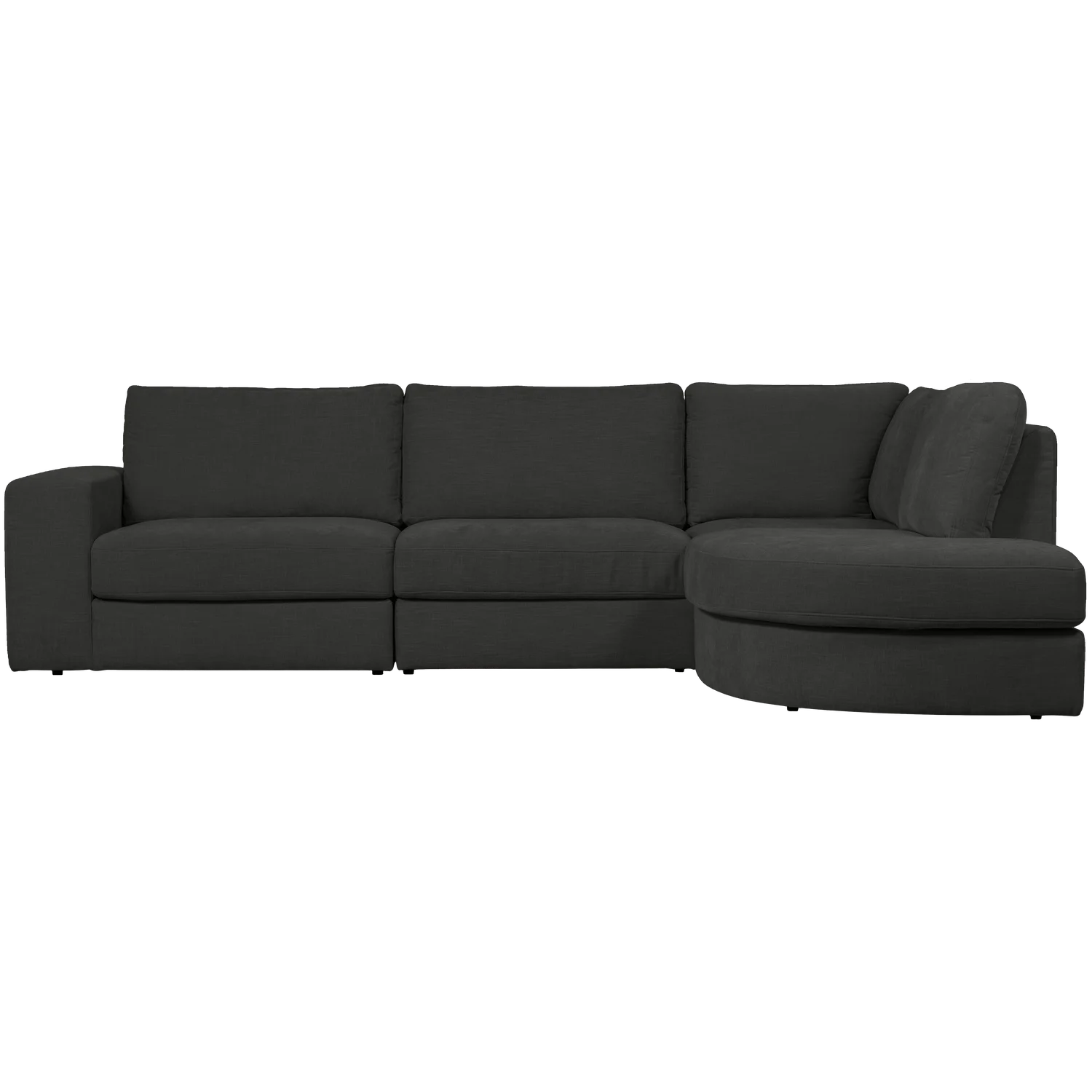 Family hoekbank ronding rechts antraciet