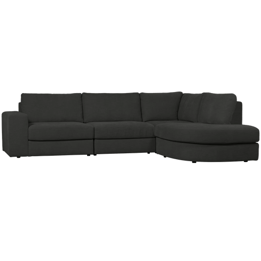 Family hoekbank ronding rechts antraciet