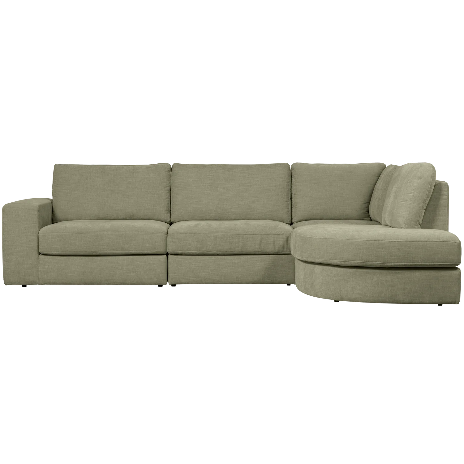 Family hoekbank ronding rechts groen