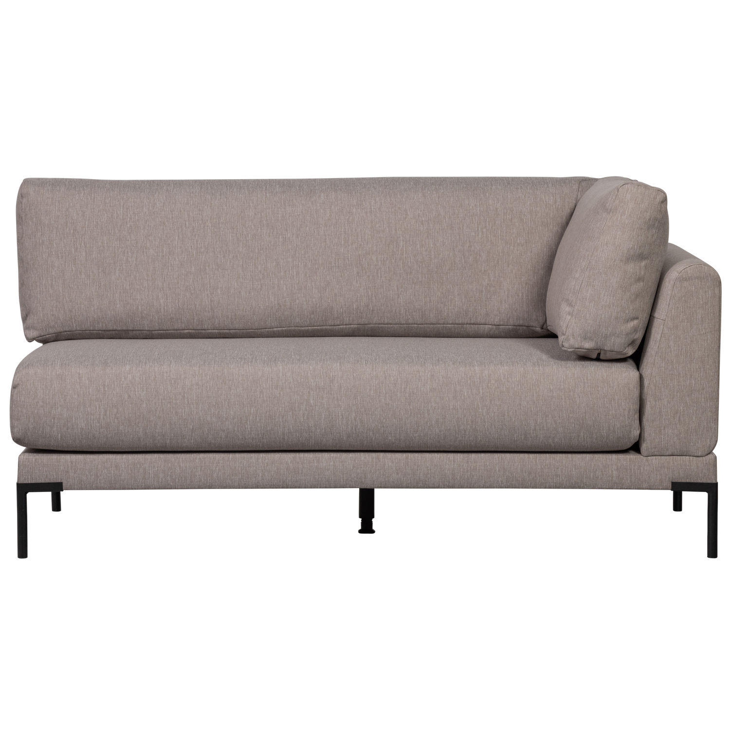 Couple eetbank hoekelement lange zijde links taupe