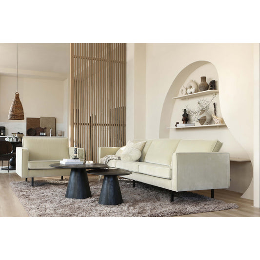 Posture salontafel mango hout zwart ø120 cm