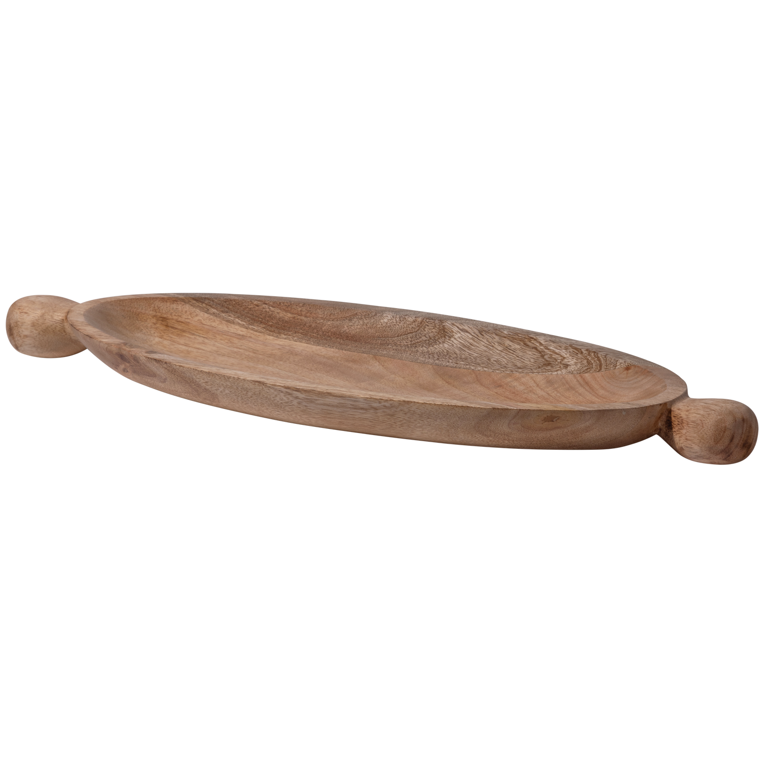 Seemly decoratieschaal ovaal mango hout naturel