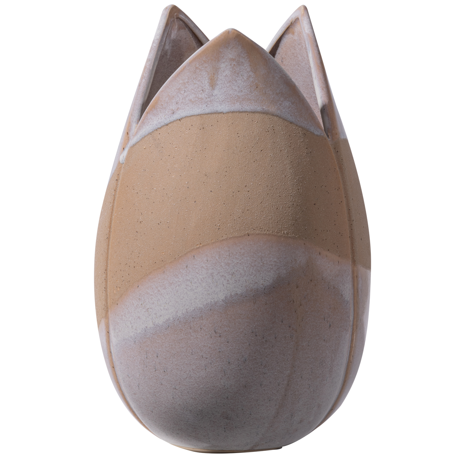 Toulipa tulpvormige vaas keramiek naturel