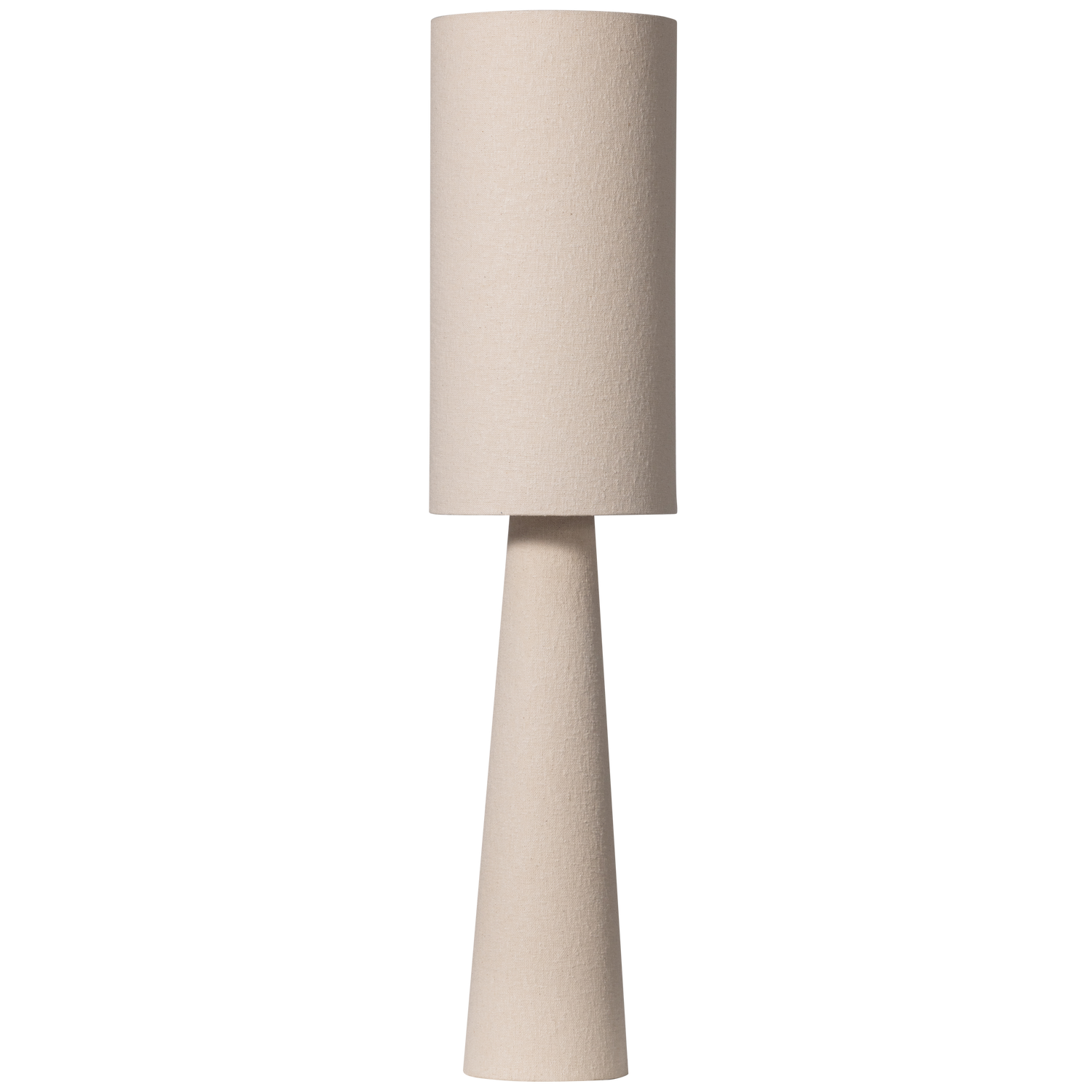 Loft vloerlamp metaal/boucle naturel 130xØ30cm