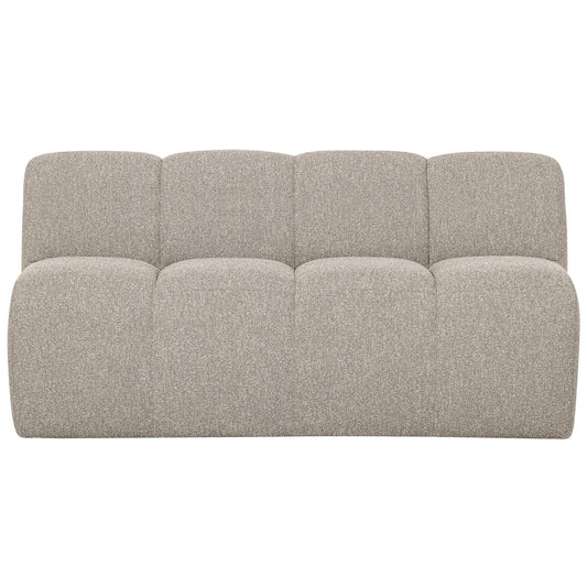 Mojo eetbankje 164 cm met rugleuning bouclé beige melange