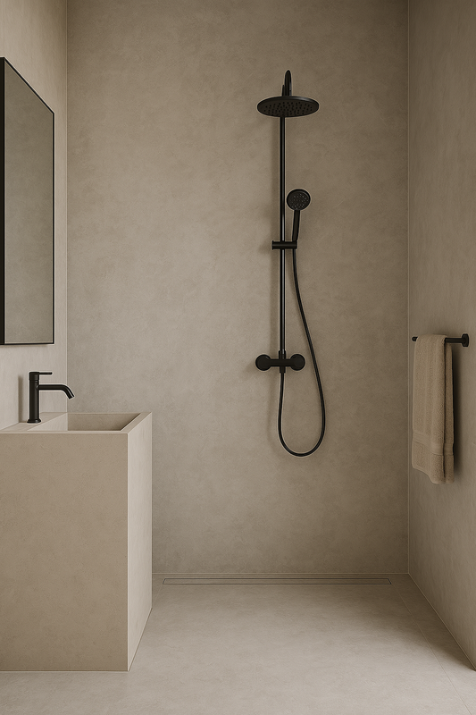 Marmer Wandpaneel - Betonlook beige (mat)