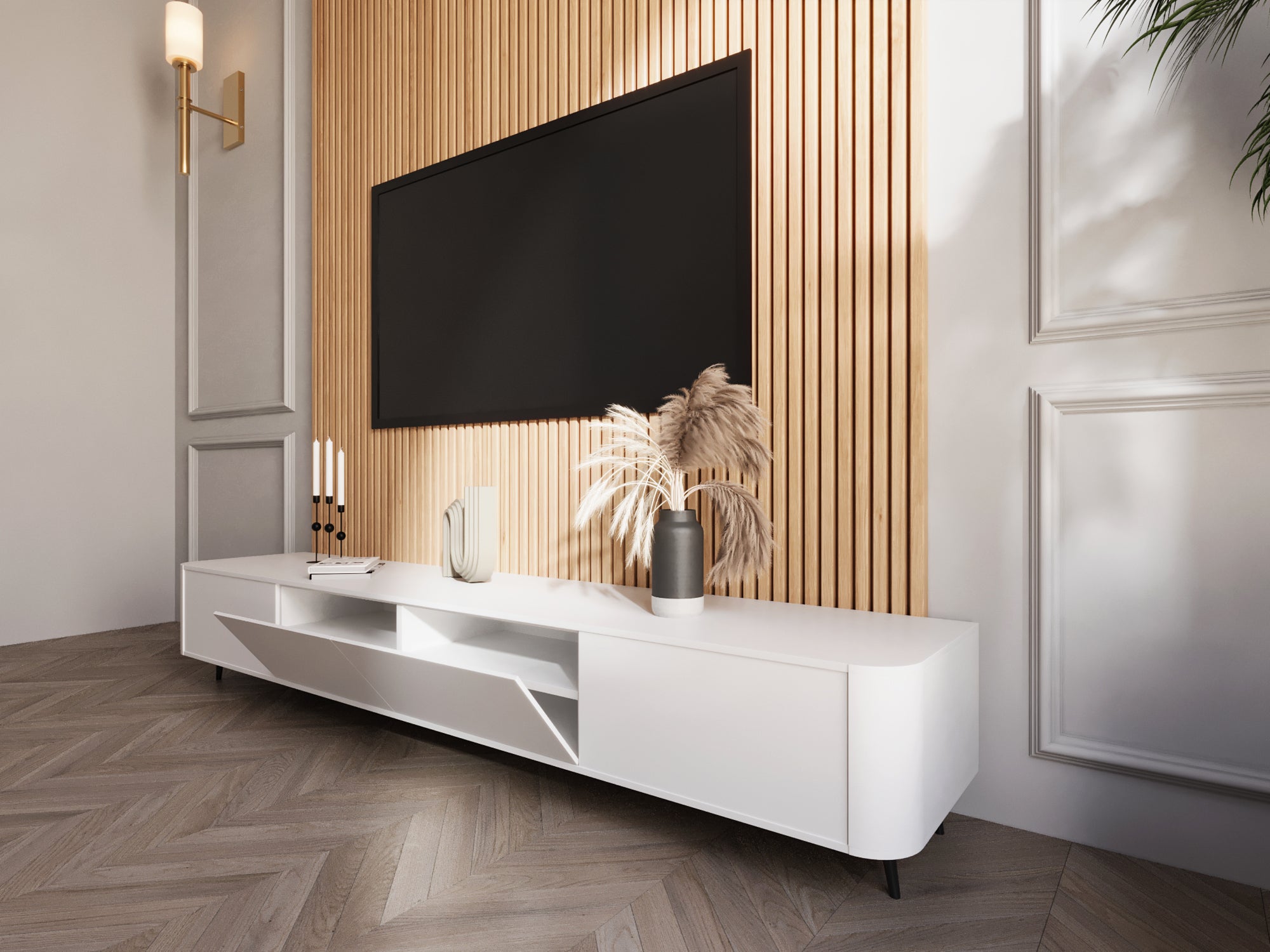 TV meubel - Wit - 220cm