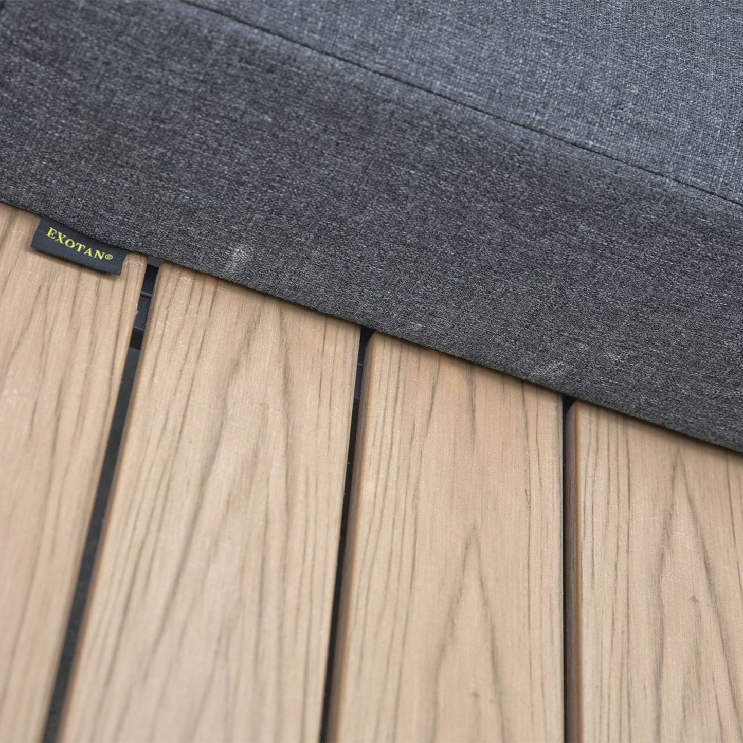 Bari loungeset aluminium polywood incl. kussens donkergrijs