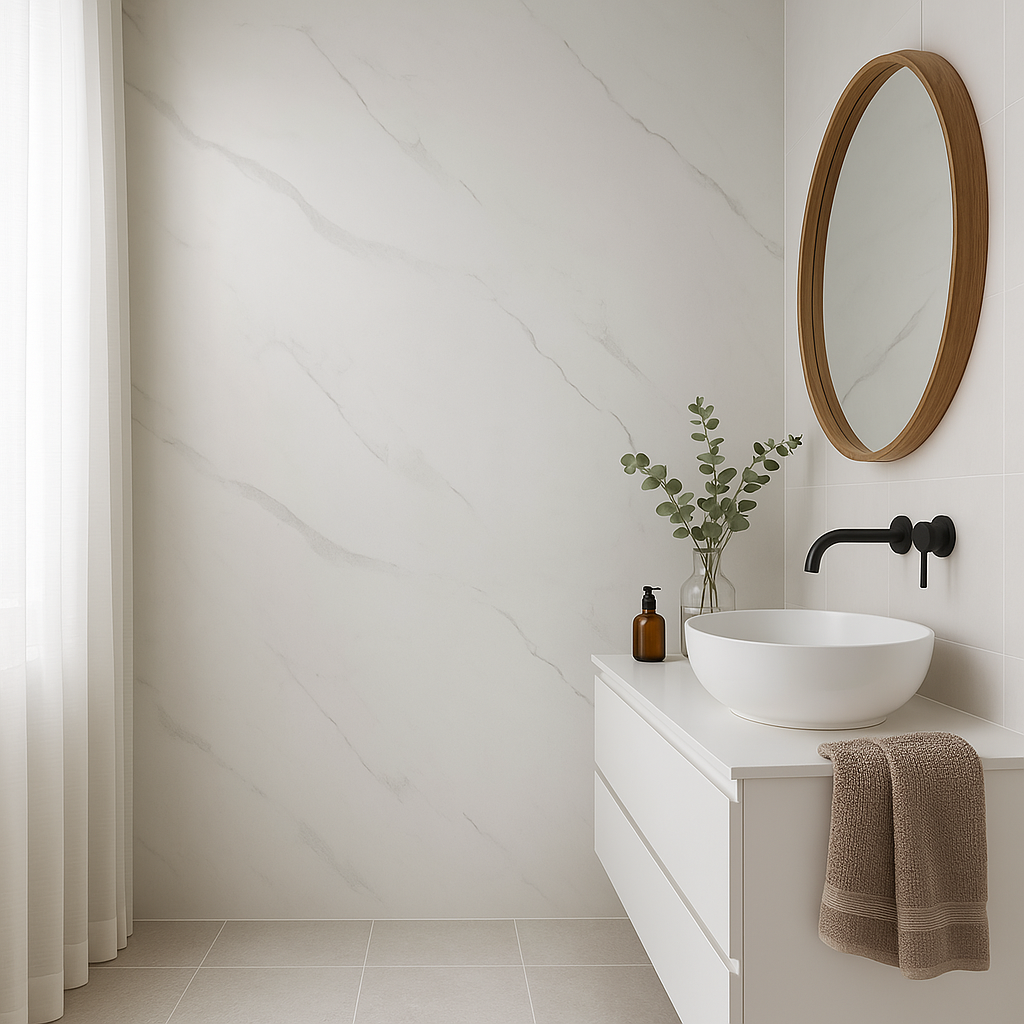 Marmer wandpaneel - Ibiza white