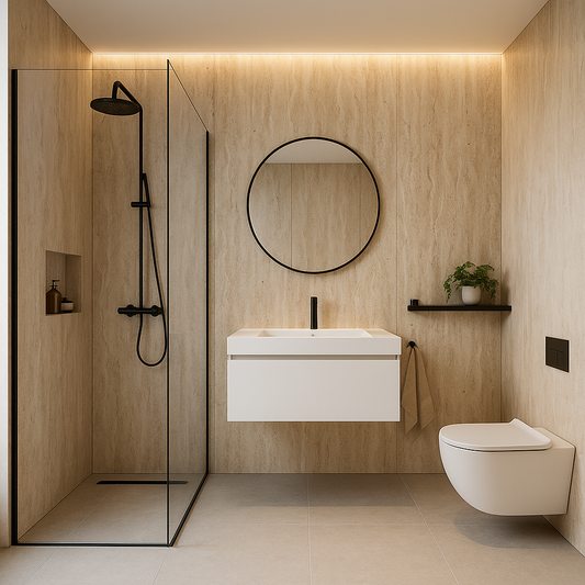 Marmer wandpaneel - Travertine