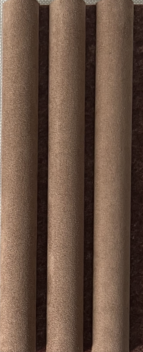 Suede wandpaneel bruin