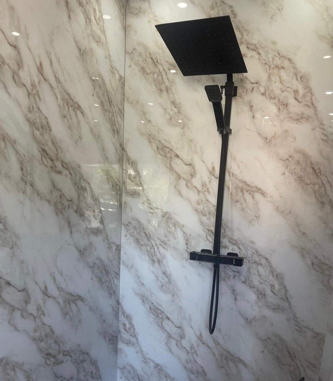 Marmer wandpaneel - Ivory Stream