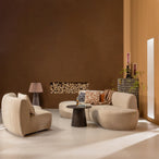 Maan salontafel mdf donkerbruin 40 x ø80 cm