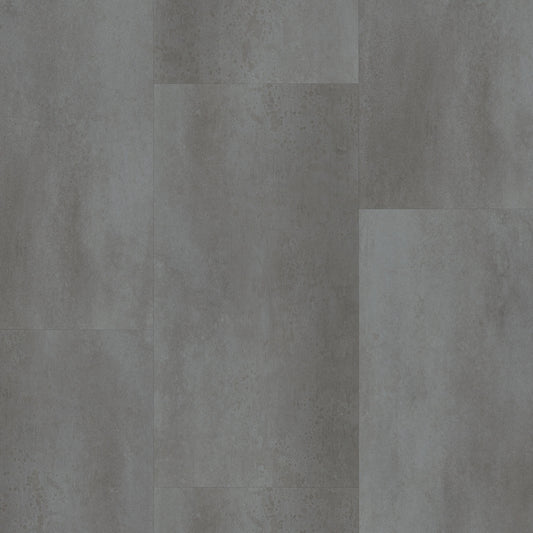 Plak PVC Vloertegel - Betonlook donkergrijs