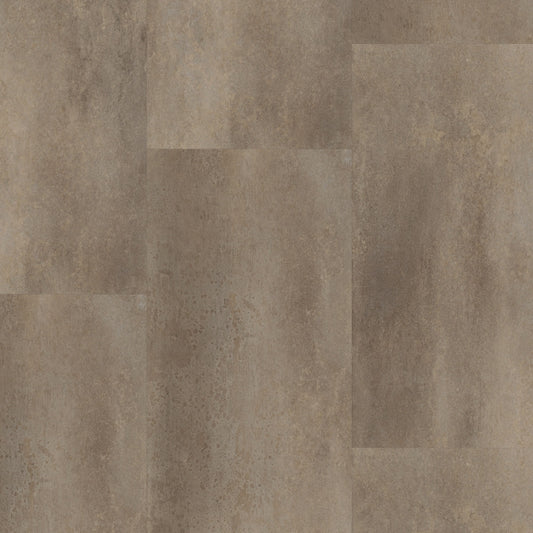 Plak PVC Vloertegel - Betonlook rustiek bruin