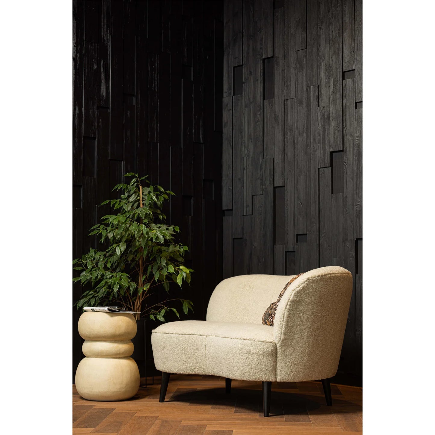 Yvo bijzettafel betonlook naturel