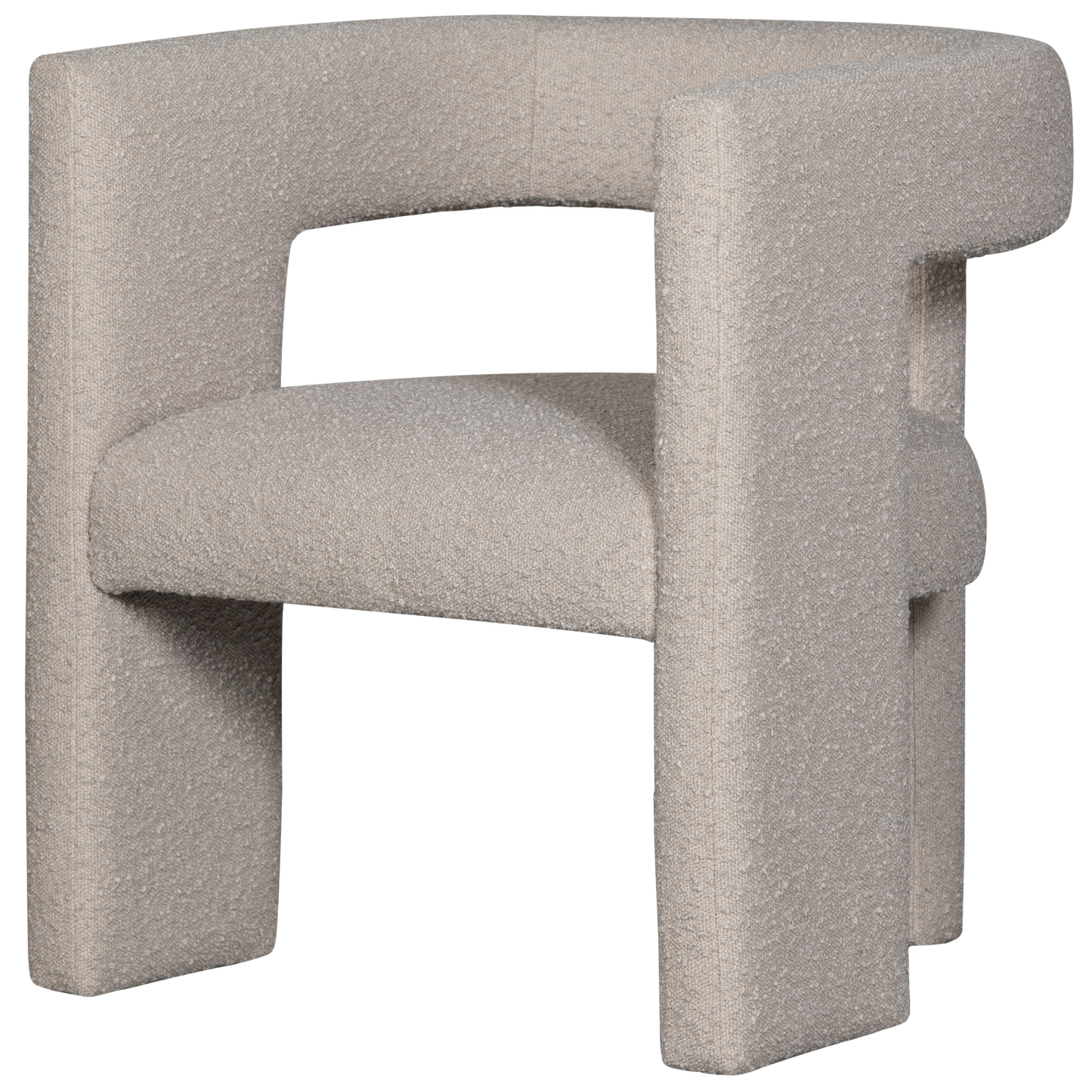 Tiwa fauteuil boucle beige