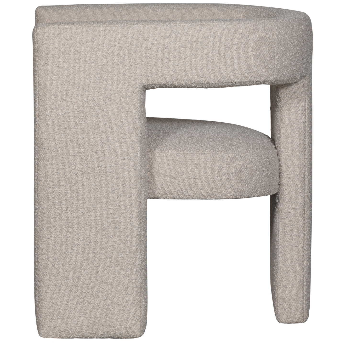 Tiwa fauteuil boucle beige