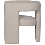 Tiwa fauteuil boucle beige