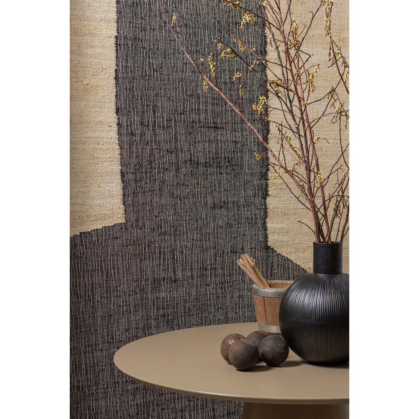 Jorre eettafel mdf militair bruin ø120 cm