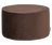 Sara poef laag 36xo60 cm velvet donkerbruin [fsc]