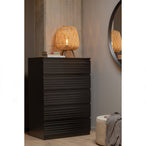 Doutzen spiegel metaal zwart 115cm