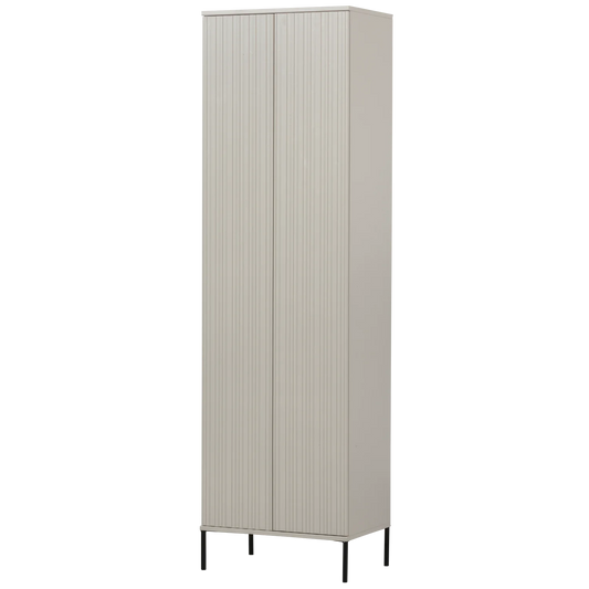 New gravure hoge kast met lade - grenen dust [fsc]