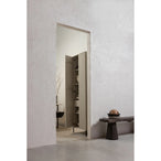 New gravure hoge kast met lade - grenen dust [fsc]