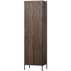 New gravure hoge kast met lade - essen fineer espresso [fsc]