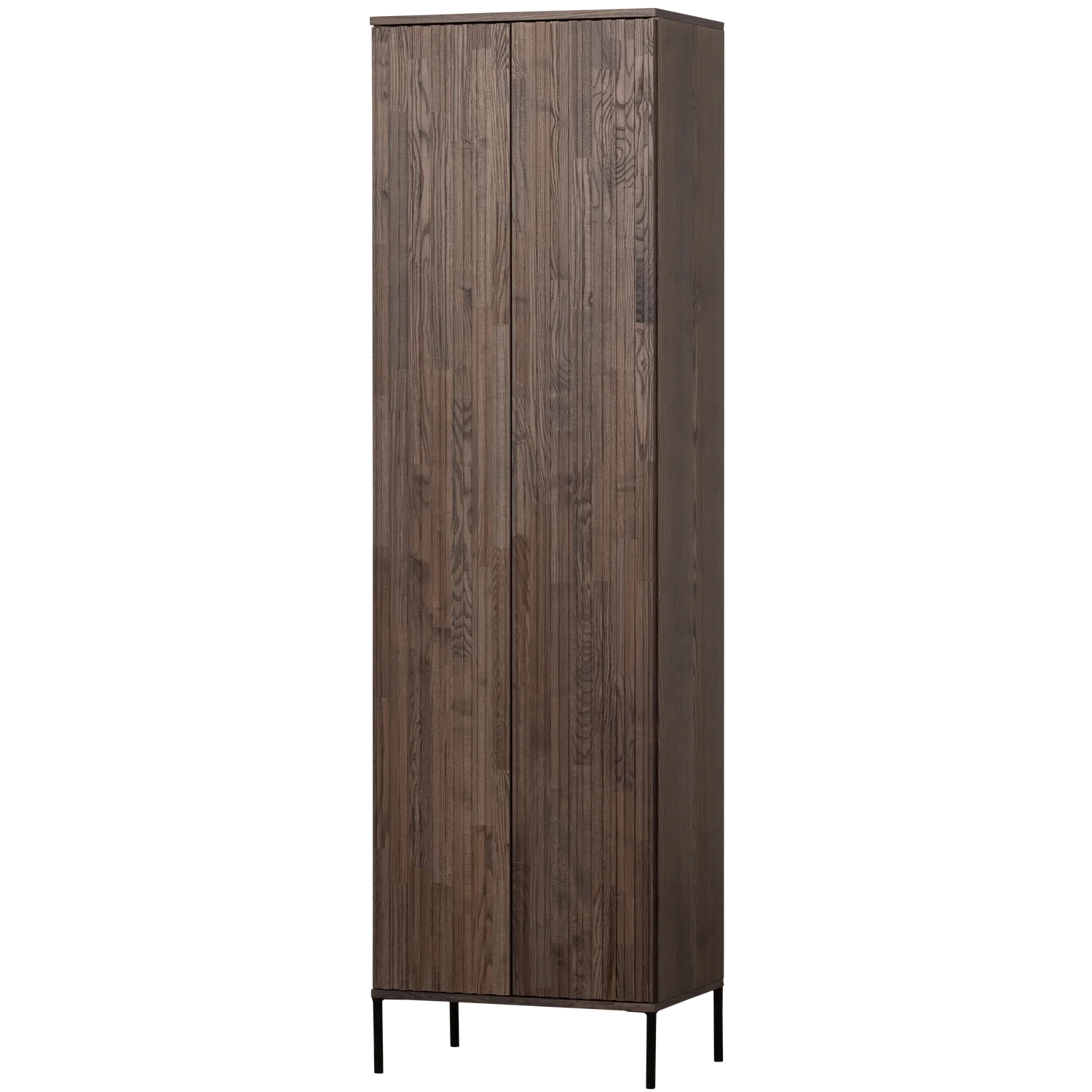 New gravure hoge kast met lade - essen fineer espresso [fsc]