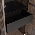 New gravure hoge kast met lade - essen fineer espresso [fsc]