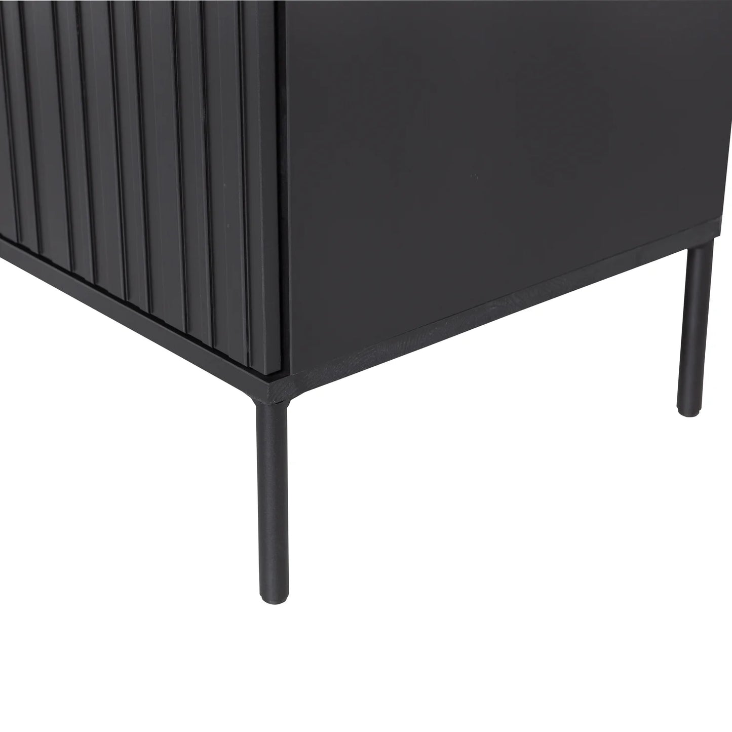 New gravure wandkast grenen zwart [fsc]