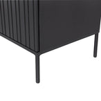 New gravure wandkast grenen zwart [fsc]