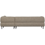 Lloyd hoekbank rechts grof geweven bruin melange